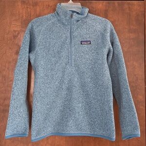 Patagonia sz XS Women’s Better Sweater 1/4 Zip Berlin Blue